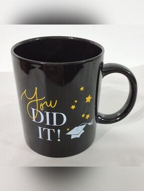 You Did It! Black Graduation Mug , New